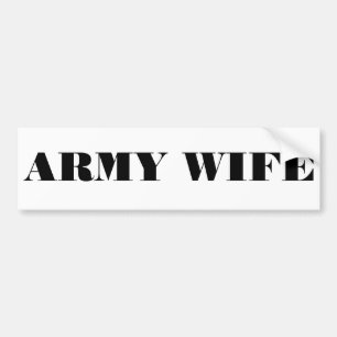 Bumper Sticker Army Wife
