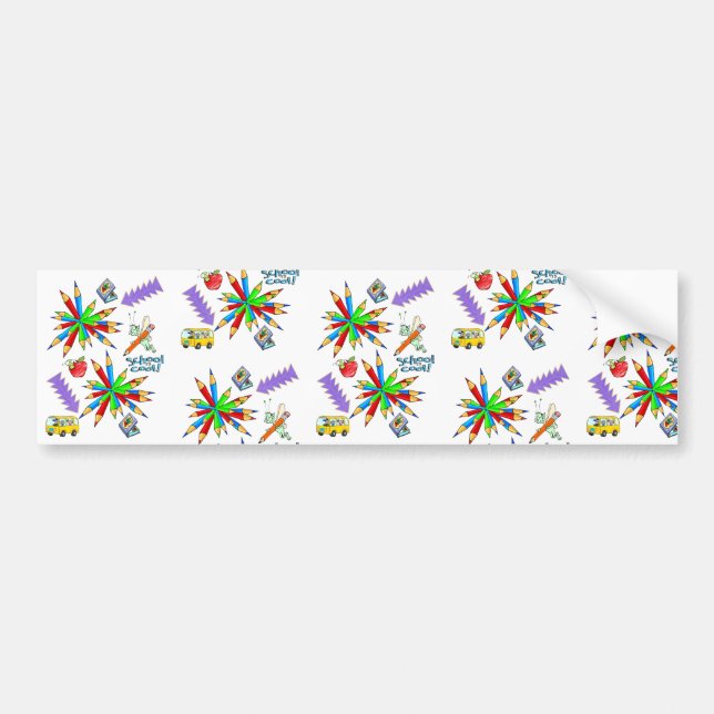 Bumper Sticker Back to School is Cool (Front)