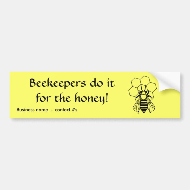 Bumper Sticker - Beekeepers do it for the honey (Front)