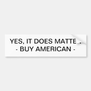 BUMPER STICKER - BUY AMERICAN