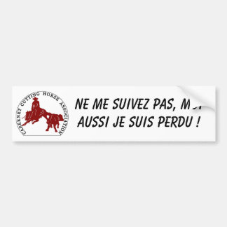 Bumper Sticker Cabernet CHA Blanc Logo Bordeaux