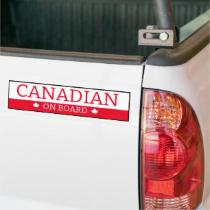 Bumper Sticker - Canadian On Board