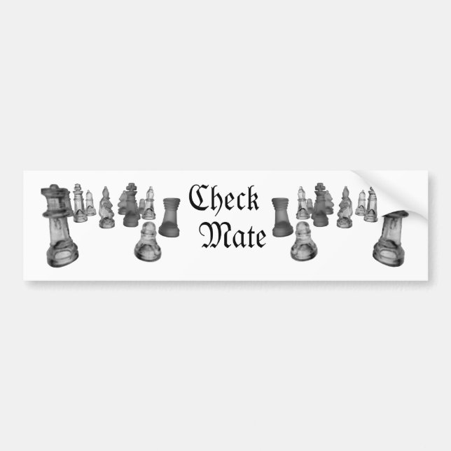 Bumper Sticker checkmate (Front)