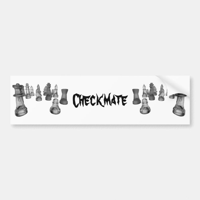 Bumper Sticker checkmate (Front)