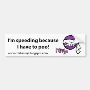 Bumper Sticker (Colitis & Crohn's)