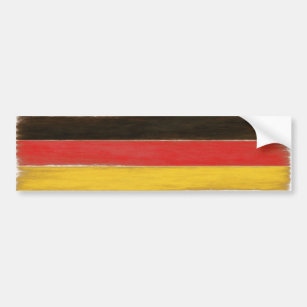 Bumper Sticker Cool Distressed German Flag
