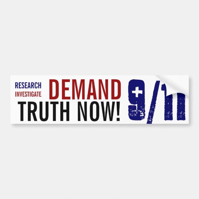 Bumper Sticker DEMAND 9/11 TRUTH NOW! (Front)