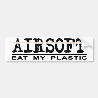 Bumper Sticker- Eat Plastic! Bumper Sticker