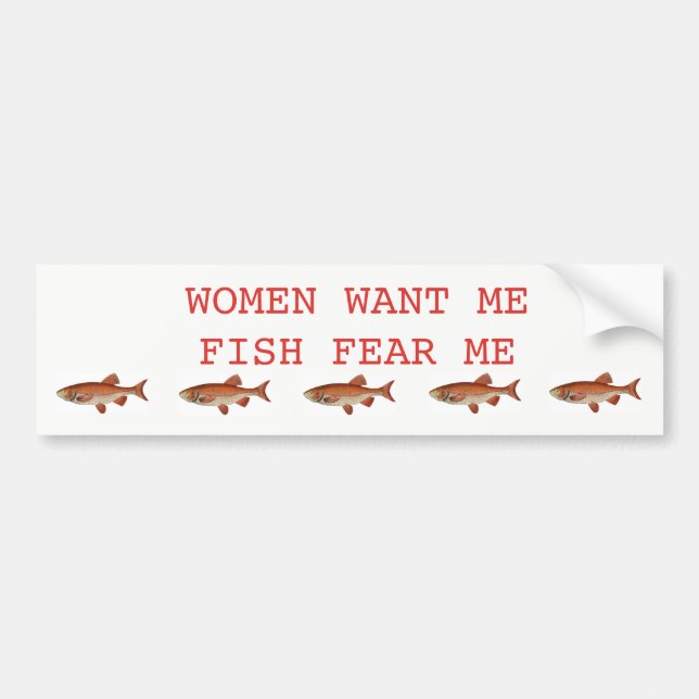 BUMPER STICKER FOR THE FISHERMAN (Front)