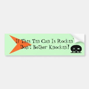 Bumper Sticker Fun Vintage Camper TT Humour