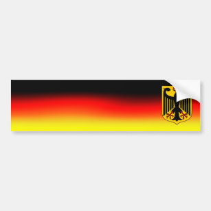 Bumper Sticker German flag colours and coat of arm