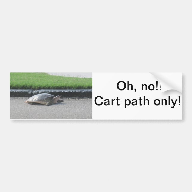 Bumper sticker/ Golf Carts,golfers' cars, funny, Sticker (Front)