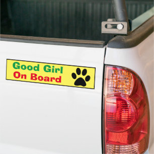 Bumper Sticker - Good Girl On Board