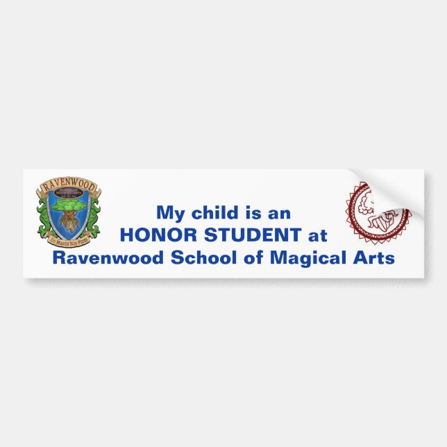 Bumper Sticker - Honour Student (Front)