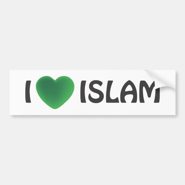 Bumper sticker - I love Islam (Front)