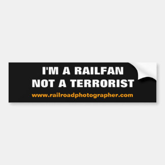 Bumper Sticker - I'm a Railfan