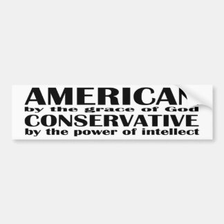 bumper sticker - intellectual american conservativ