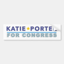 Bumper sticker Katie Porter for Congress