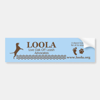 Bumper  Sticker: LOOLAorg Bumper Sticker
