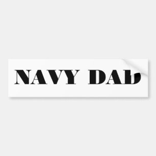 Bumper Sticker Navy Dad