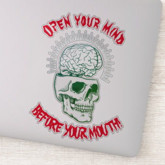 Bumper sticker Open your mind