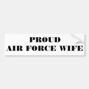 Bumper Sticker Proud Air Force Wife