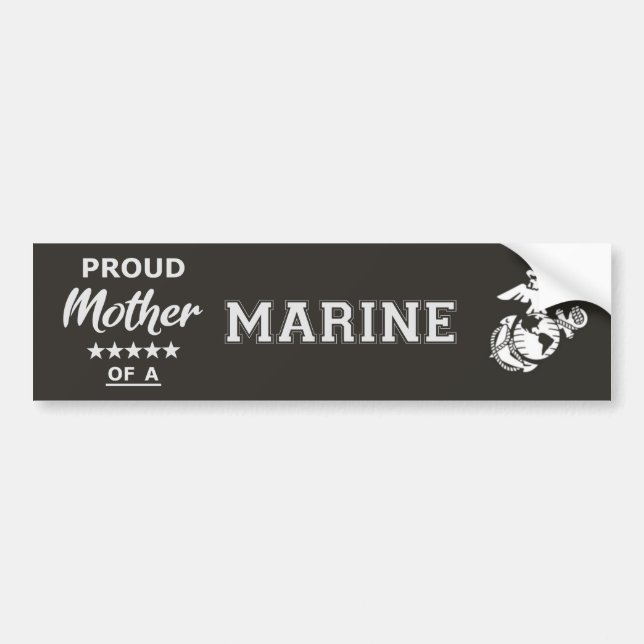 Bumper Sticker (Proud Father of a MARINE) (Front)