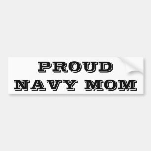 Bumper Sticker Proud Navy Mum