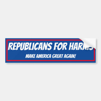 Bumper sticker republicans for harris