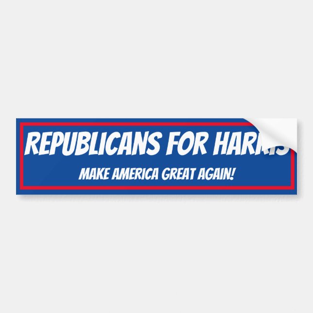 Bumper sticker republicans for harris (Front)