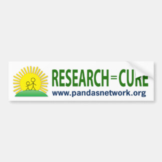 Bumper Sticker: Research = Cure Sticker