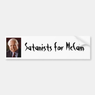 Bumper Sticker: Satanists for McCain Bumper Sticker