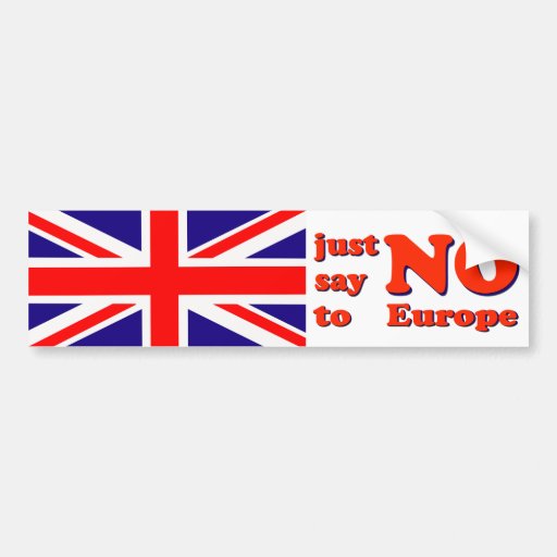 Image of Bumper Sticker Say No to Europe