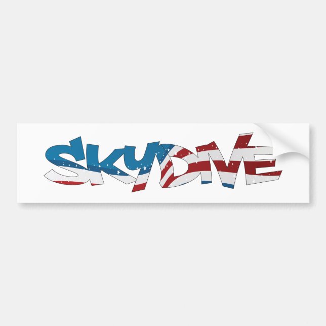 BUMPER STICKER SKYDIVE USA (Front)