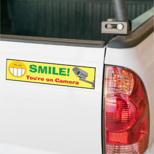 Bumper Sticker - Smile You're on Camera