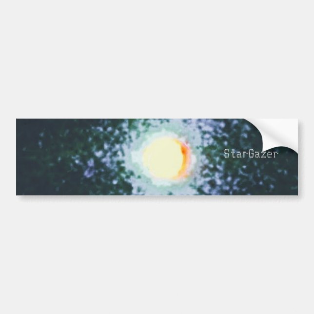 Bumper Sticker StarGazer design style  (Front)
