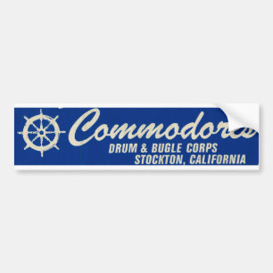 Bumper Sticker-Stockton Commodores Drum & Bugle Bumper Sticker