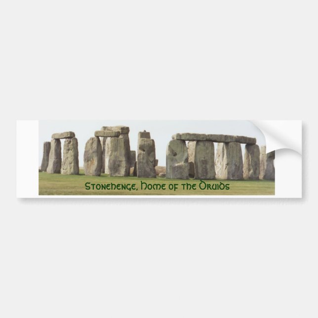 Bumper Sticker- Stonehenge, Home of the Druids Bumper Sticker (Front)