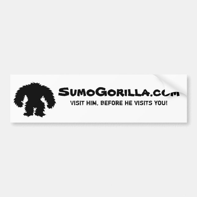 Bumper sticker-SumoGorilla.com Sticker (Front)