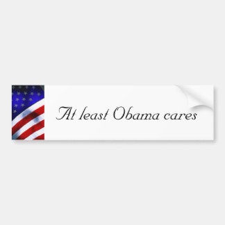 Bumper sticker supporting President's efforts