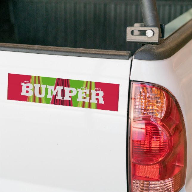 Bumper Sticker Template Car Bumper Sticker (On Truck)