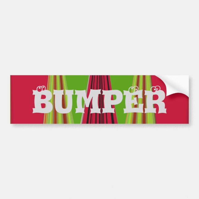 Bumper Sticker Template Car Bumper Sticker (Front)