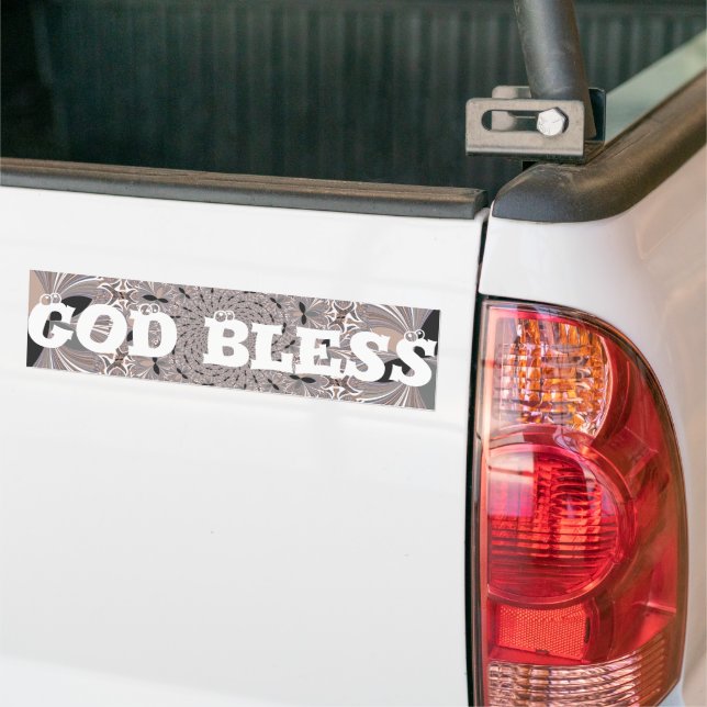 Bumper Sticker Template Car Bumper Sticker (On Truck)