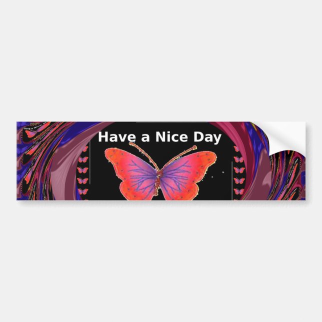 Bumper Sticker Template Car Bumper Sticker (Front)