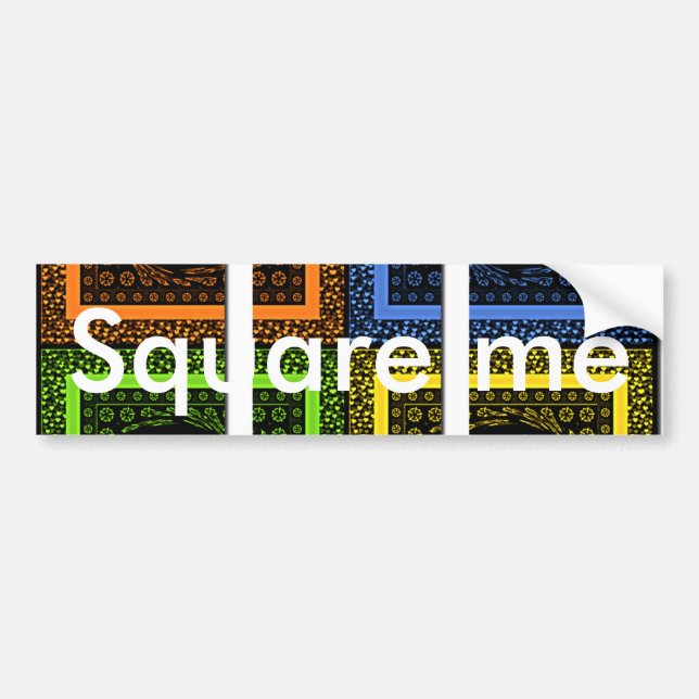 Bumper Sticker Template Car Bumper Sticker (Front)