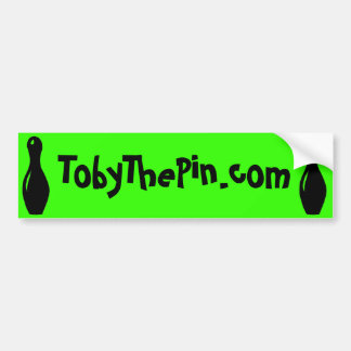 Bumper Sticker TobyThePin.com Green