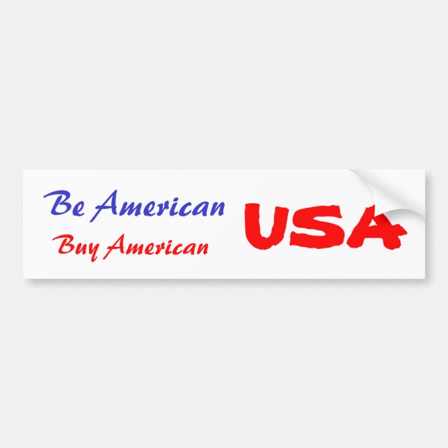 Bumper Sticker USA (Front)