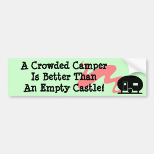 Bumper Sticker Vintage Camper RV Travel Trailer