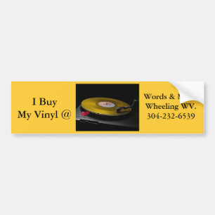 bumper sticker vinyl lp wheeling wv