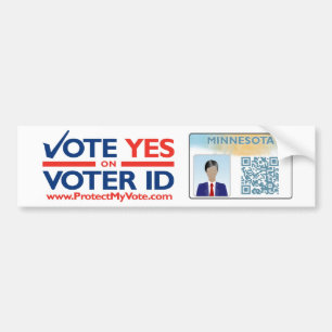 Bumper Sticker - Vote YES on Voter ID